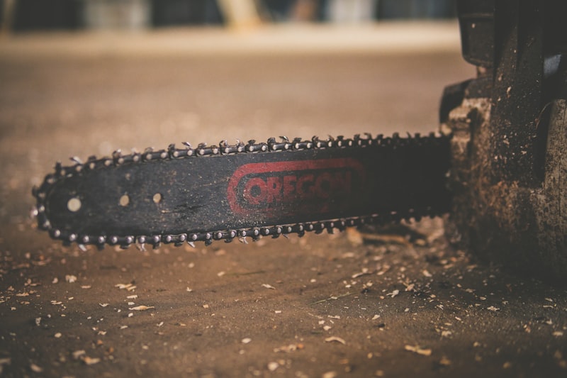 Chainsaw close-up